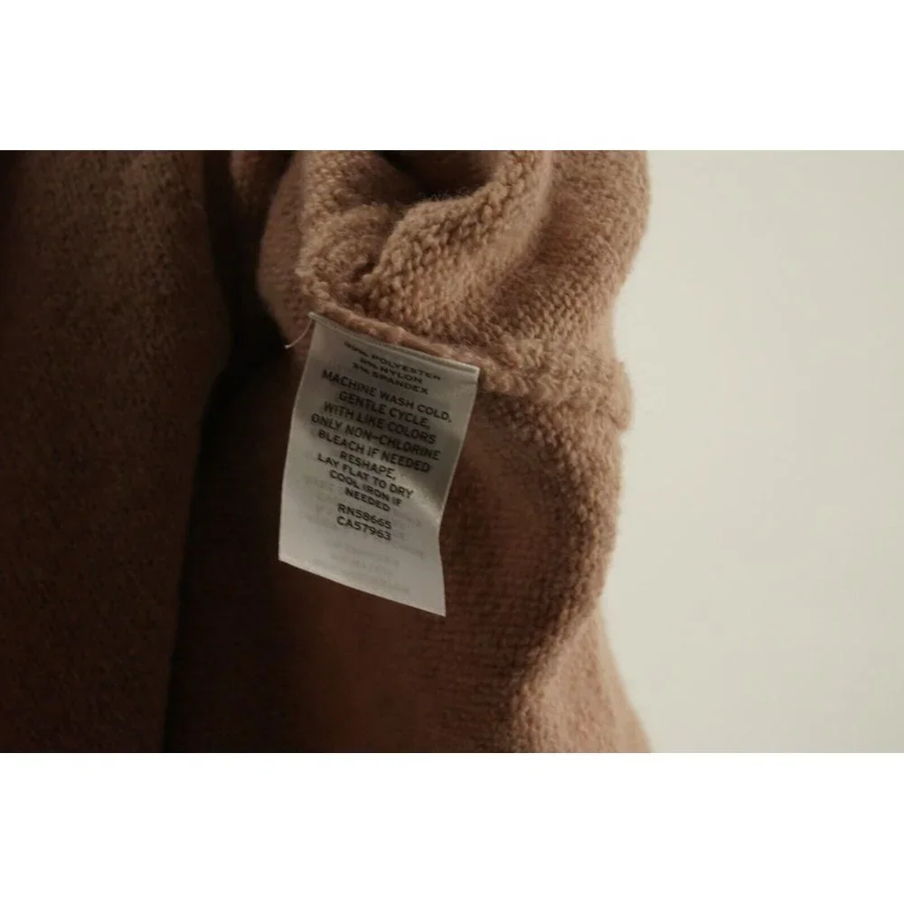 New BP Cozy Knit Longline Turtleneck‎ Sweater Women's Medium Pink Pullover Slit